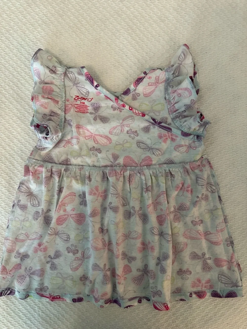 Zutano Baby Girl Tunic Sz 24 Month Excellent Condition